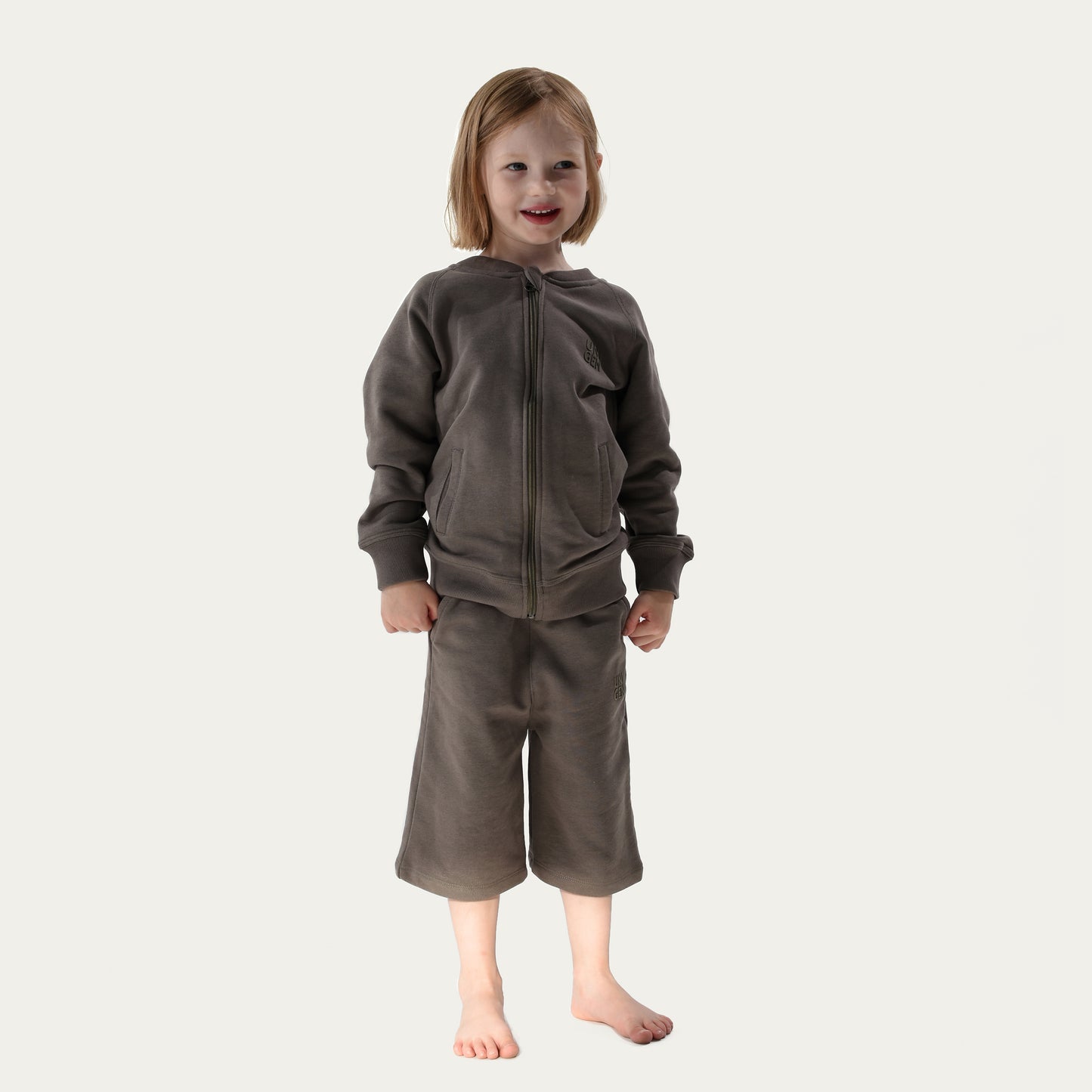 Zipper Jacket with Short Earth