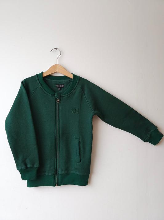 Zipper Jacket Bottle Green